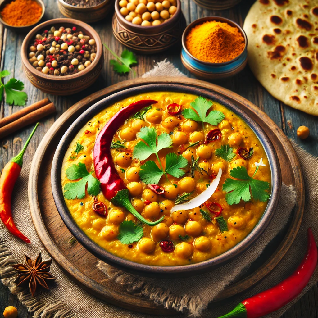 Indiase Dahl met Kikkererwten en Kokos