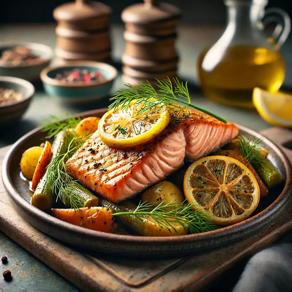 Crockpot Recept - Zalm met citroen en dille