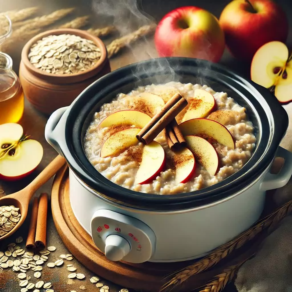 Crockpot Recept - Havermout met appel en kaneel