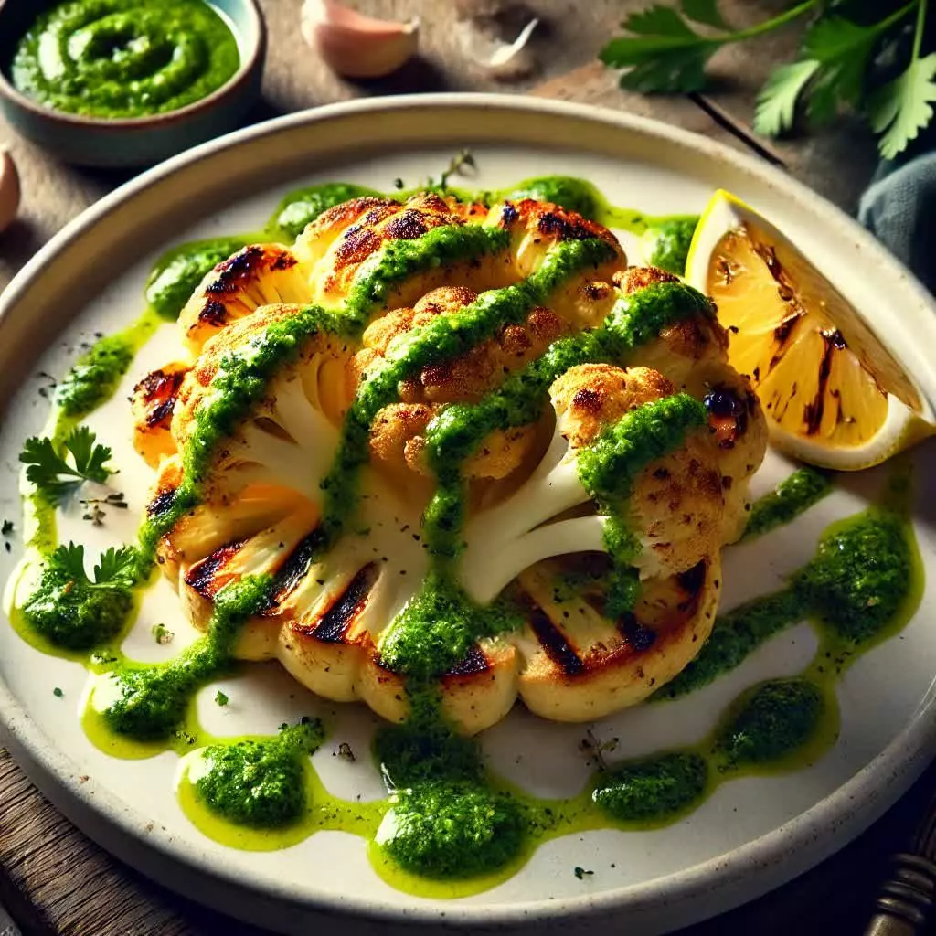 Geroosterde Bloemkoolsteak met Chimichurri