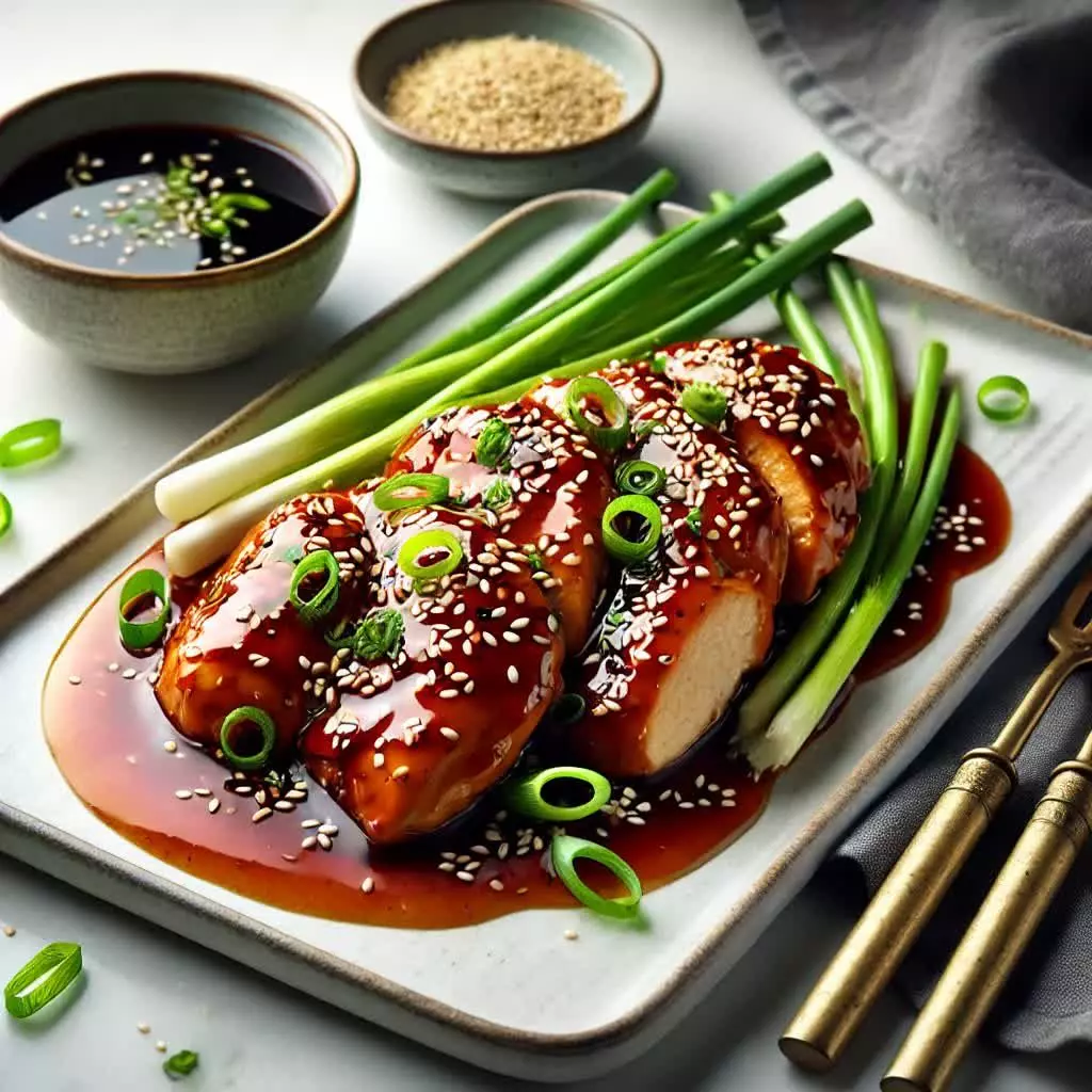 Oosterse Kip Teriyaki met Bosui en Sesam