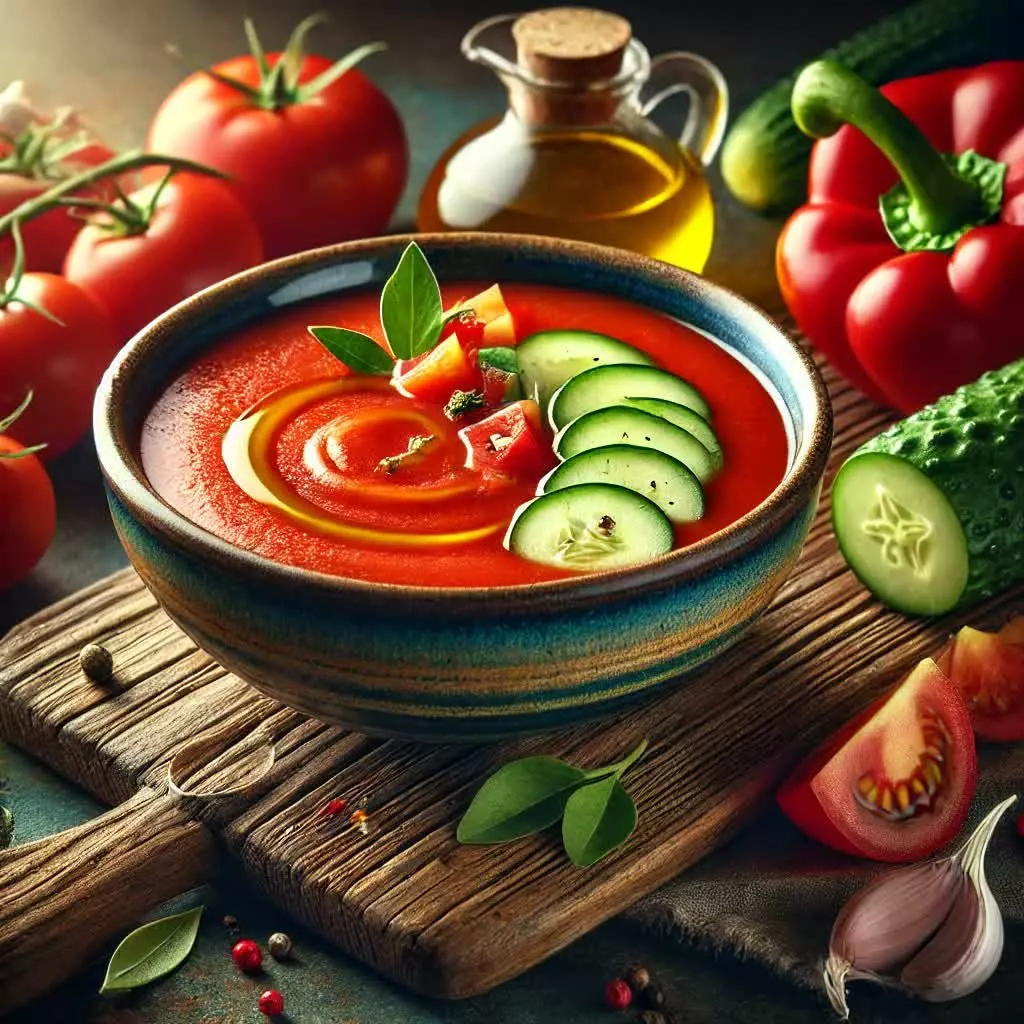 Spaanse gazpacho zonder toegevoegd zout
